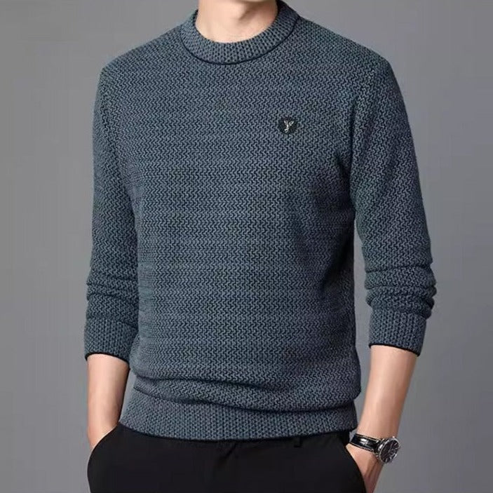 Jens™ Hyggelig strikket trøje til mænd