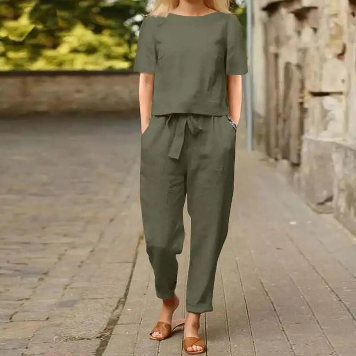 Maria™ - Casual Khaki Sommersæt